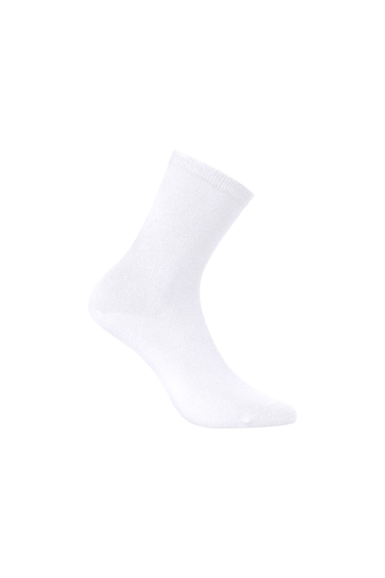 HAKRO 975 Socken Essentials in Weiß, Größe L