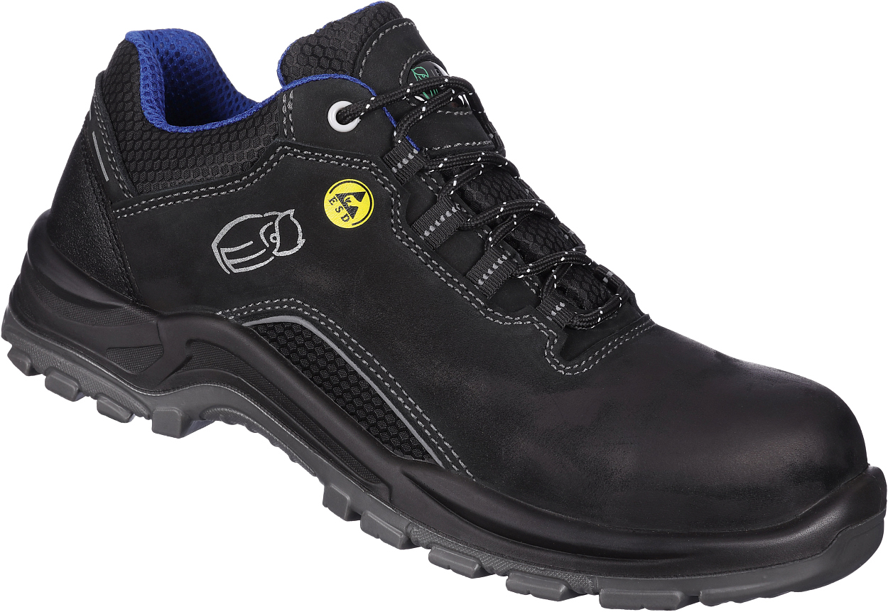 Halbschuh L3141 Linz in Schwarz, Gr. 47 von Leibwächter