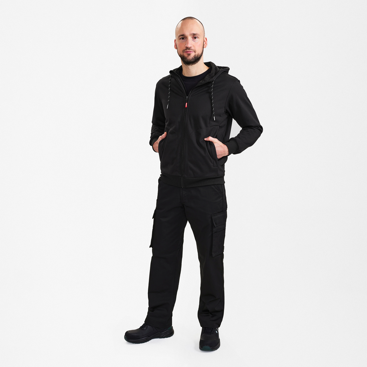 ENGEL Extend Allwetter-Cardigan in Schwarz, Größe XS