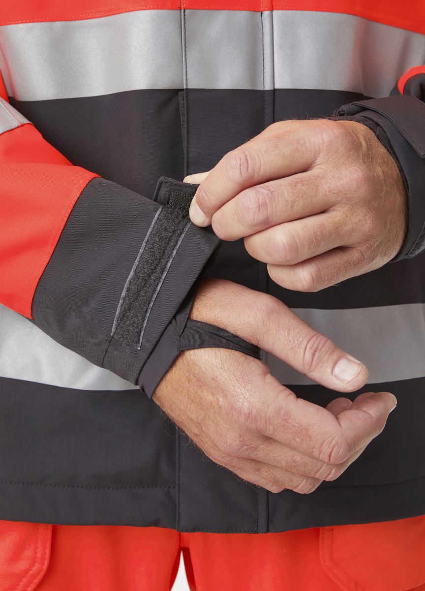 Hi-Vis wasserfeste Shell-Jacke Alna 2.0 in Red, Gr. L von Helly Hansen Workwear