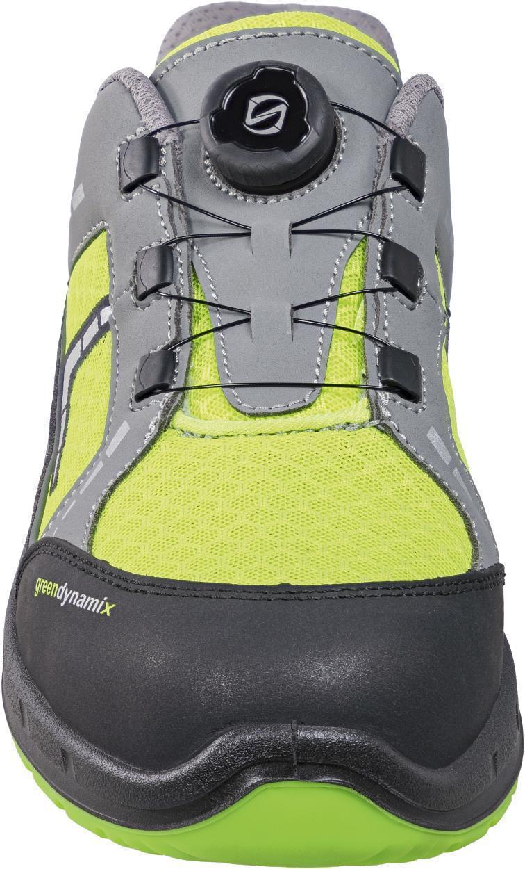 Halbschuh L1295 Basel in Grau/Schwarz/Grün, Gr. 47 von Leibwächter