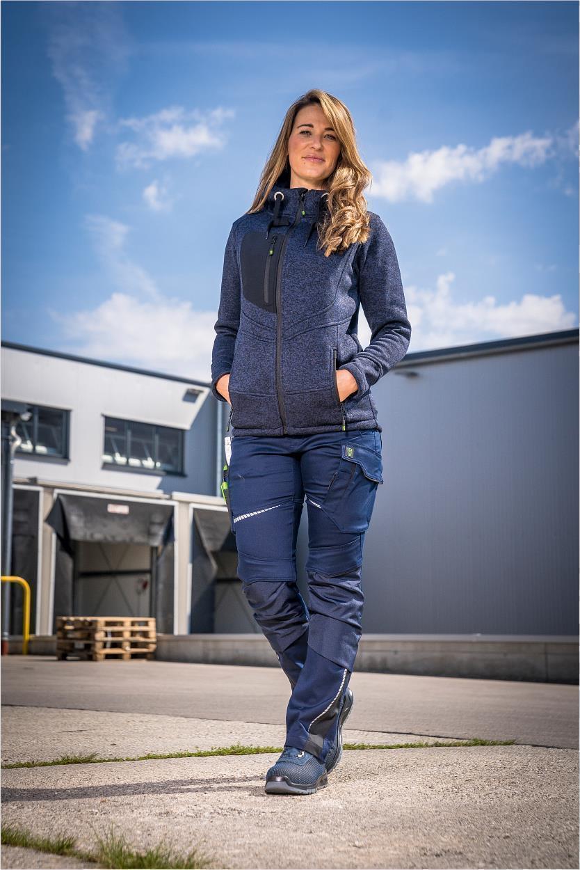 Damen-Bundhose Flex Line Marine/Schwarz FLXDH, Gr. 52 von Leibwächter