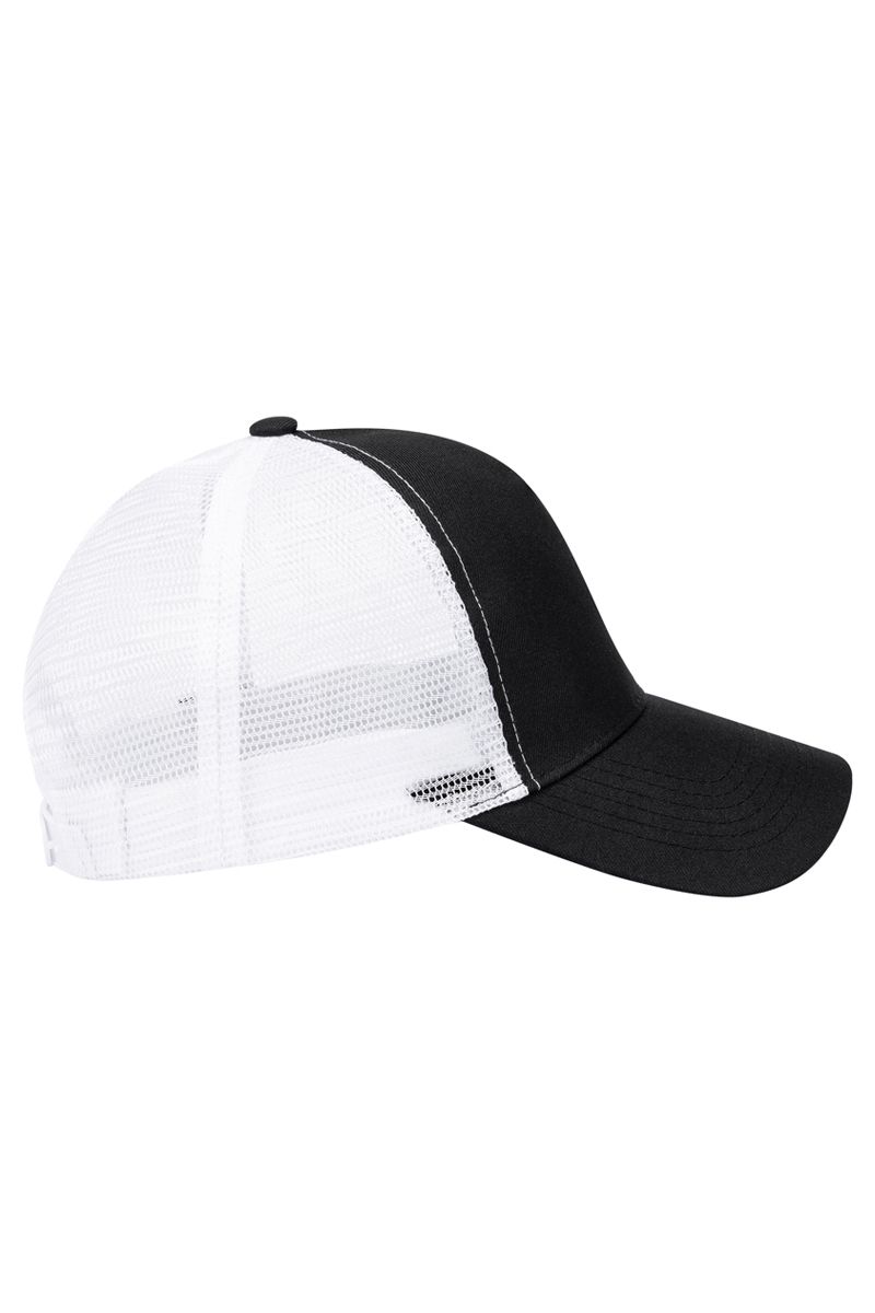 Trucker Mesh Cap in Schwarz / weiß von Karlowsky