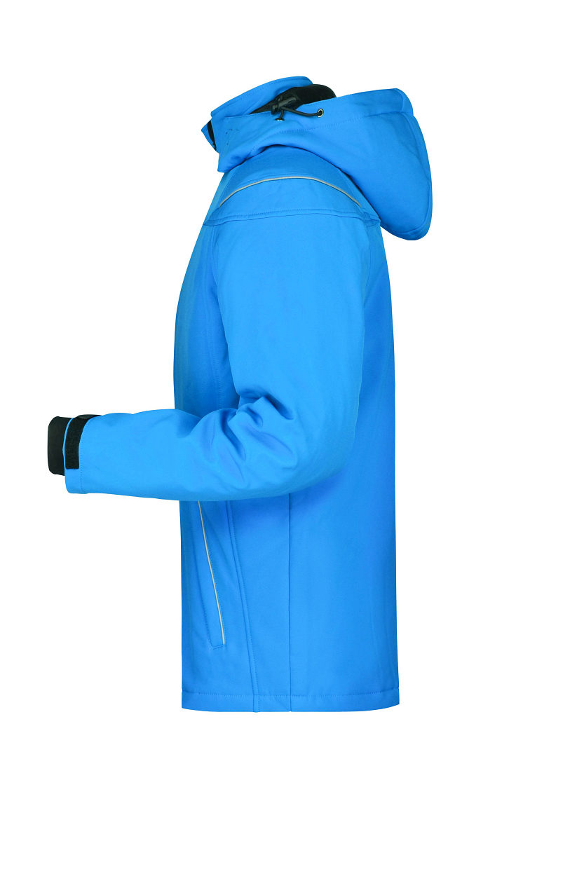Men’s Winter Softshell Jacket "JN1000" in Aqua, Größe 3XL - Daiber