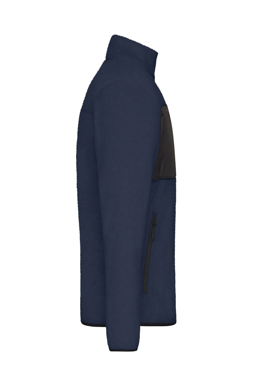 Men's Fleece Jacket GRS "JN1312" in Navy/Black, Größe 3XL - Daiber