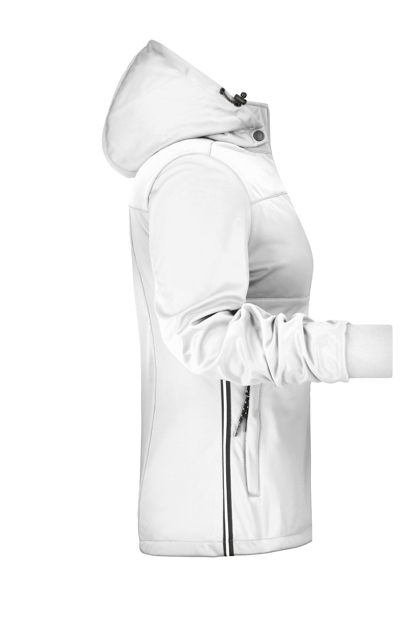 Ladies' Maritime Jacket "JN1077" in White/White/Navy, Größe 2XL - Daiber