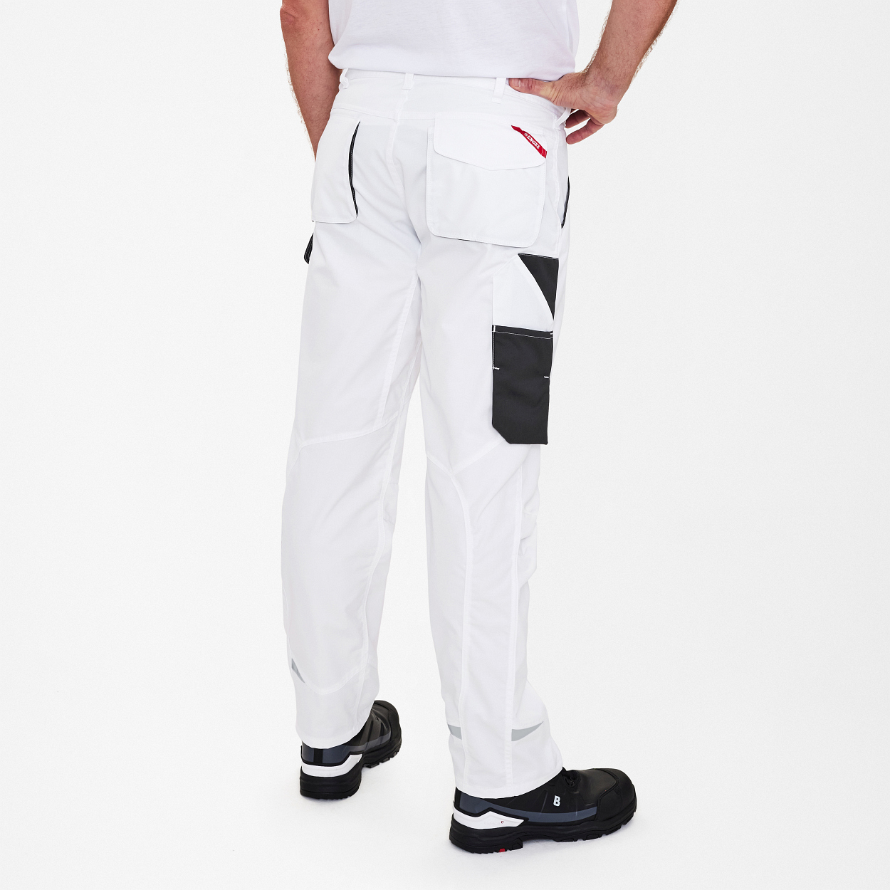 ENGEL Galaxy Light Arbeitshose in Weiss/Anthrazit Grau, Größe 106