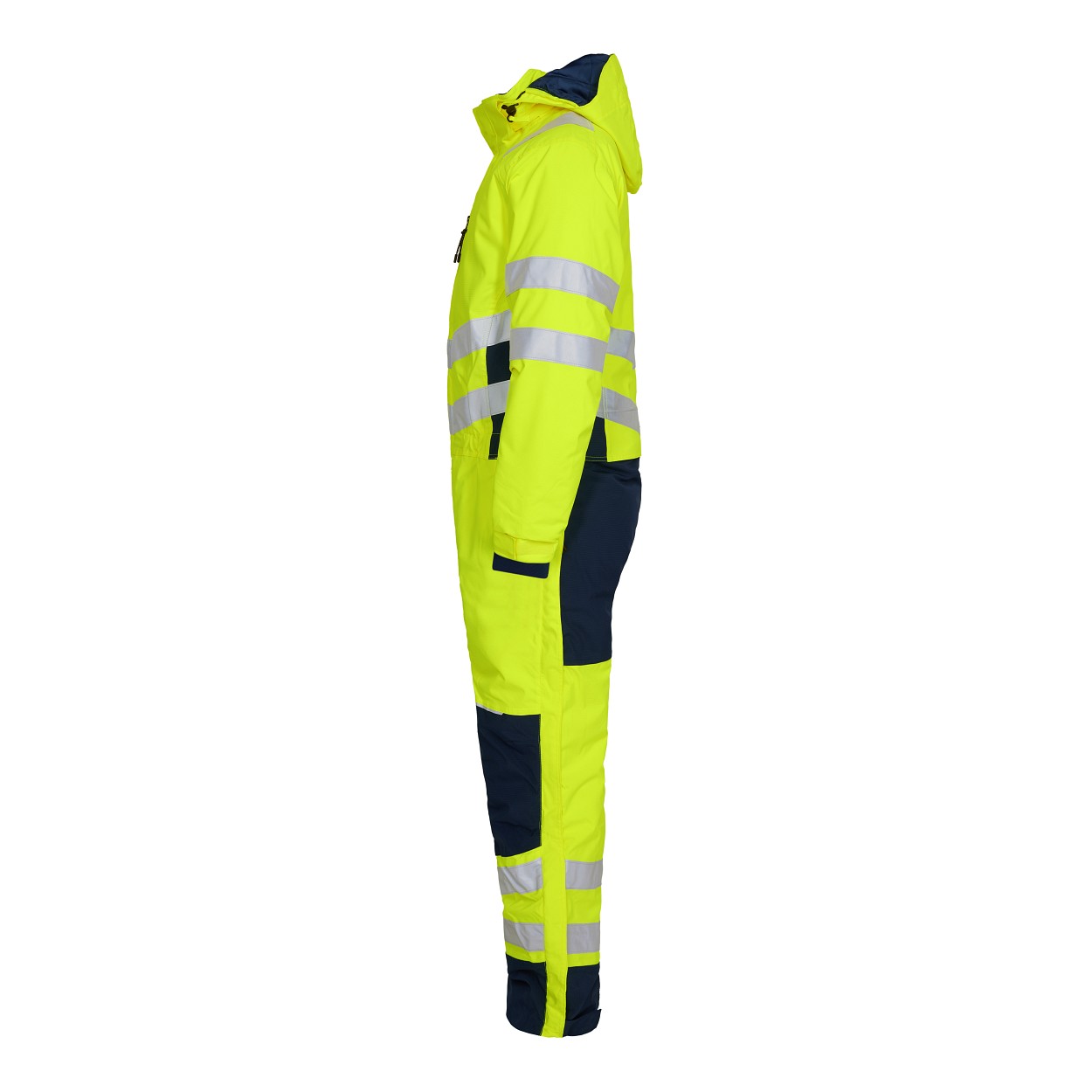 ENGEL Safety Winteroverall in Gelb/Blue Ink, Größe XS