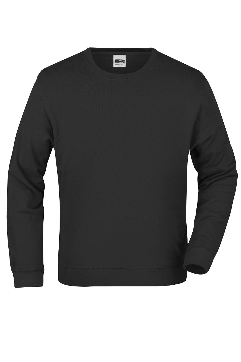 Basic Sweat "JN057" in Black, Größe 3XL - Daiber