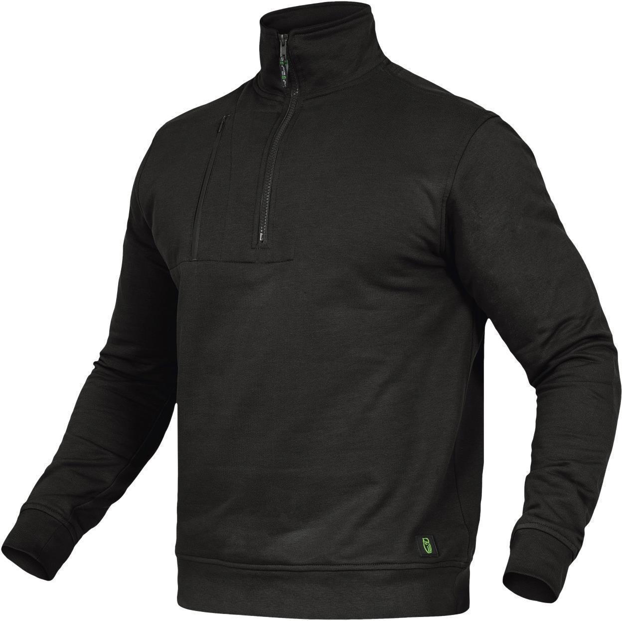 Zip-Sweater Paul FLEXR05 Flex Line in Schwarz, Gr. 7XL von Leibwächter
