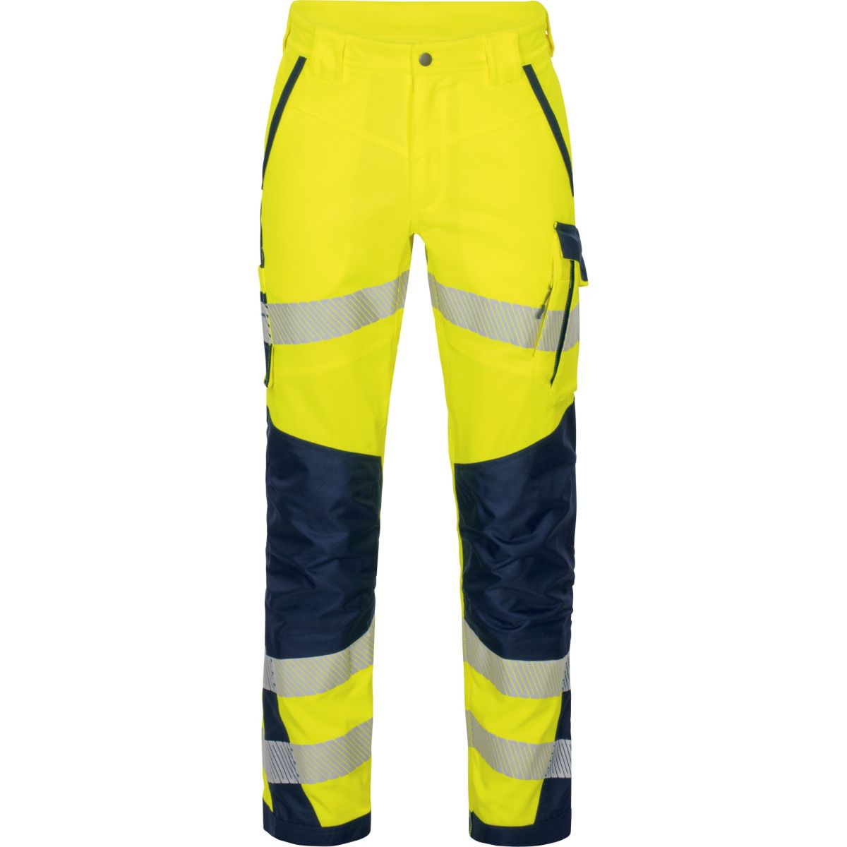 Bundhose Flex-HiVis leuchtgelb-marine in Gr. 52 von Vizwell