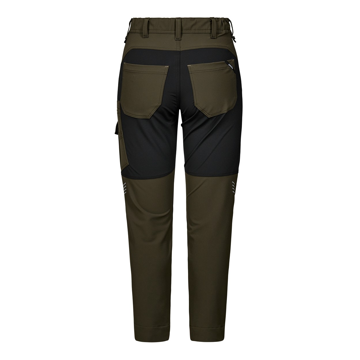 ENGEL Entire Damen Servicehose mit 4-Wege Stretch in Forest Green/Schwarz, Größe 48