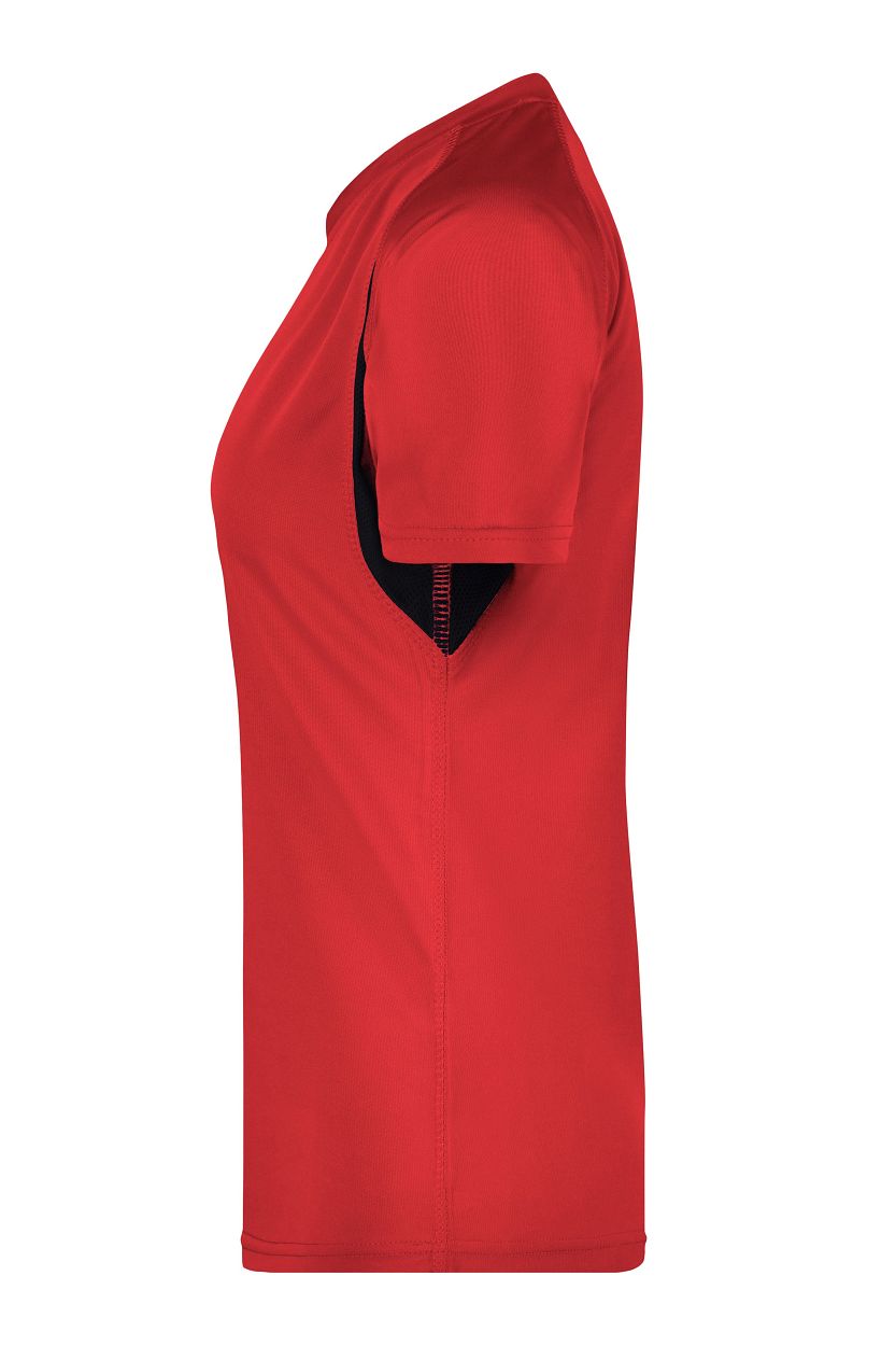 Ladies' Running-T "JN316" in Red/Black, Größe 2XL - Daiber
