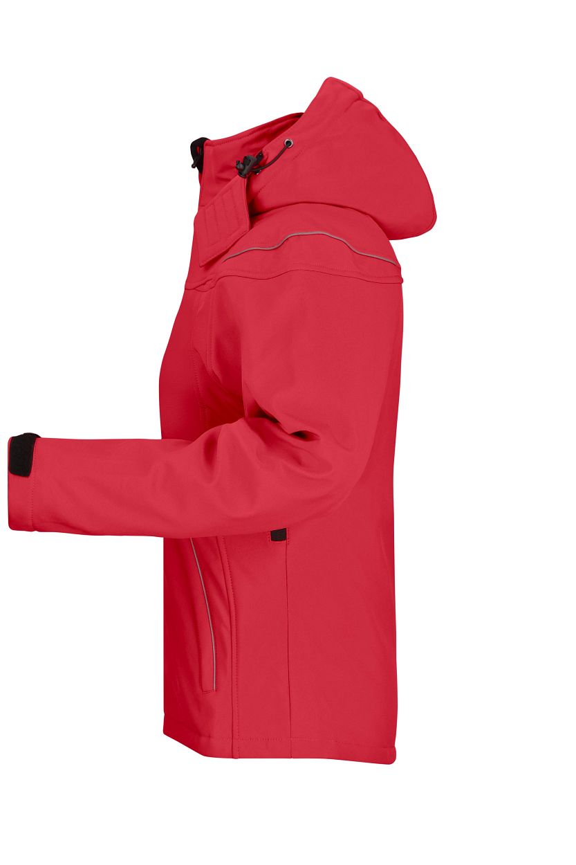 Ladies' Winter Softshell Jacket "JN1001" in Red, Größe 2XL - Daiber