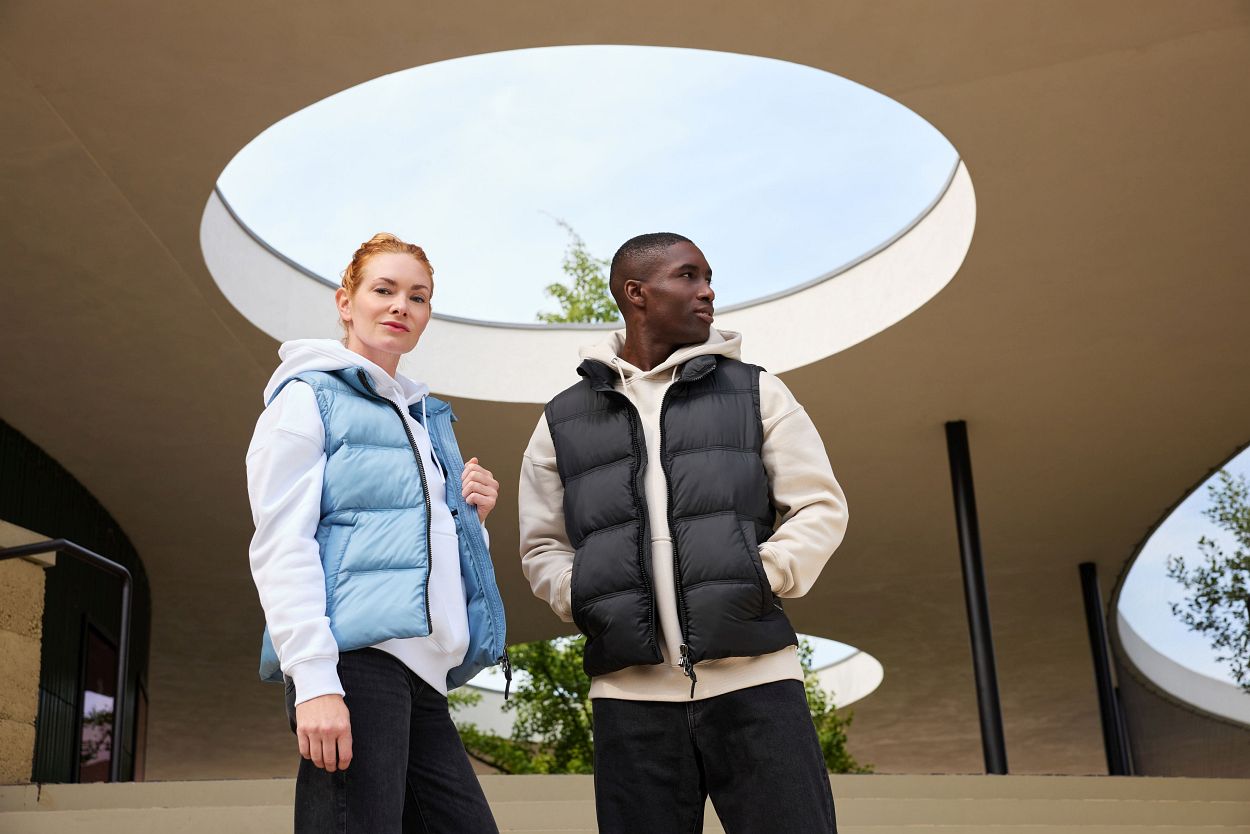 Men's Winter Vest GRS "JN1376" in Smoky-Green, Größe 3XL - Daiber