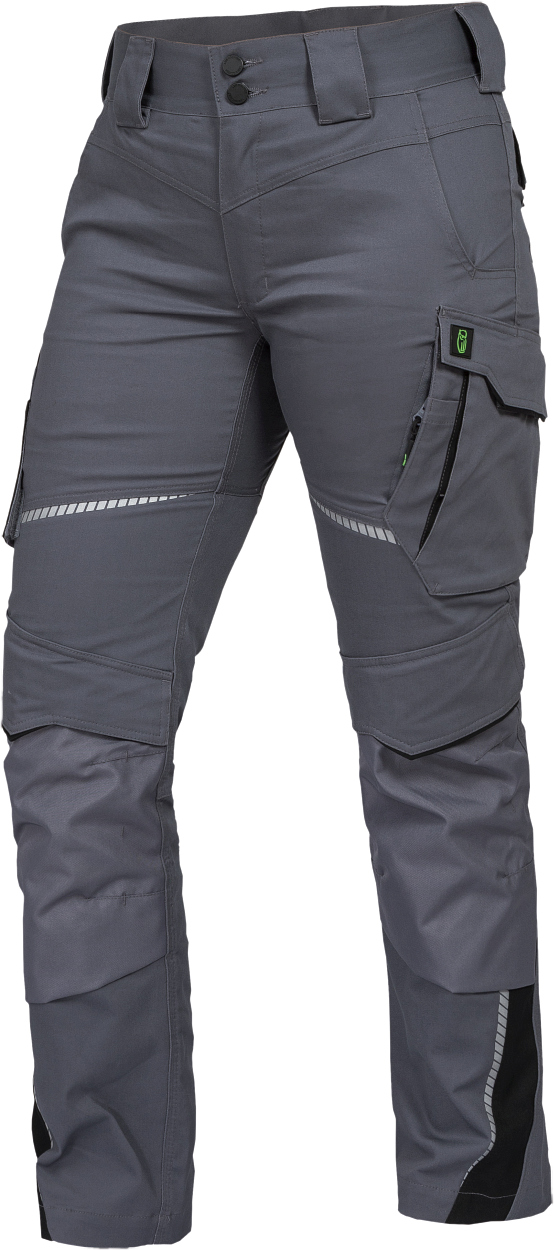 Damen-Bundhose Flex Line Grau/Schwarz FLXDH, Gr. 52 von Leibwächter