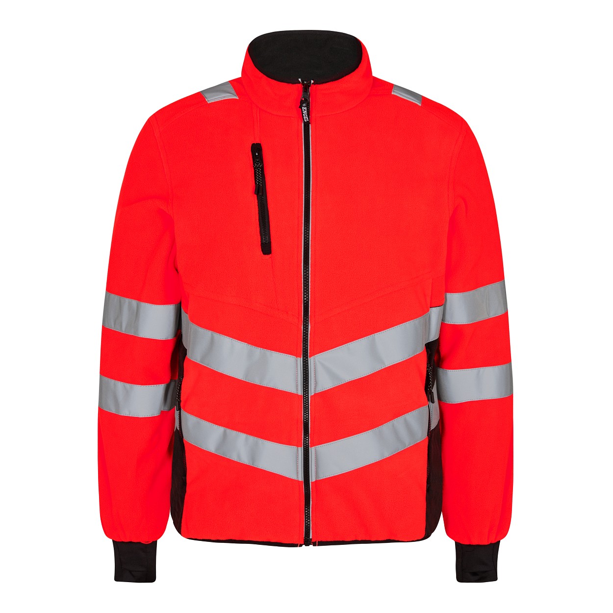 ENGEL Safety Fleecejacke in Rot/Schwarz, Größe XS