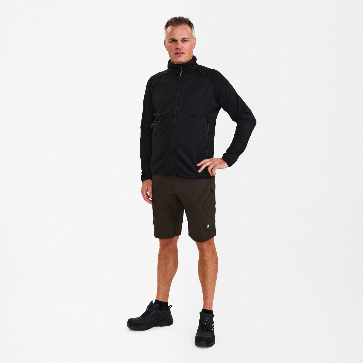 ENGEL X-treme Midlayer-Cardigan in Schwarz, Größe XS