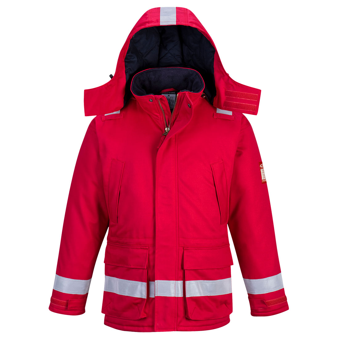 FR Antistatische Winterjacke FR59 in Rot, Größe L von Portwest