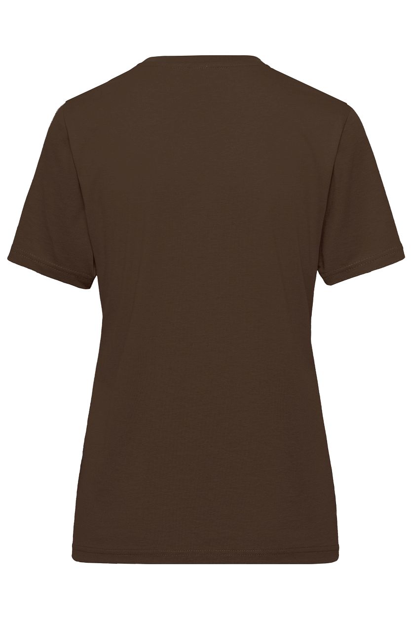 Ladies' ORGANIC Workwear T-Shirt OCS Blended "JN1807" in Brown, Größe 4XL - Daiber