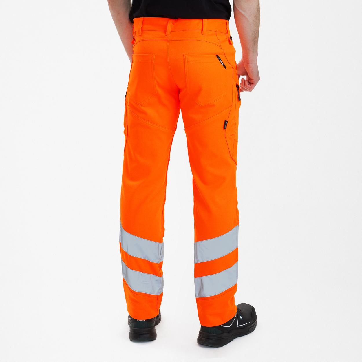 ENGEL Safety Arbeitshose mit 2-Wege-Stretch in Hi-vis Orange, Größe 26