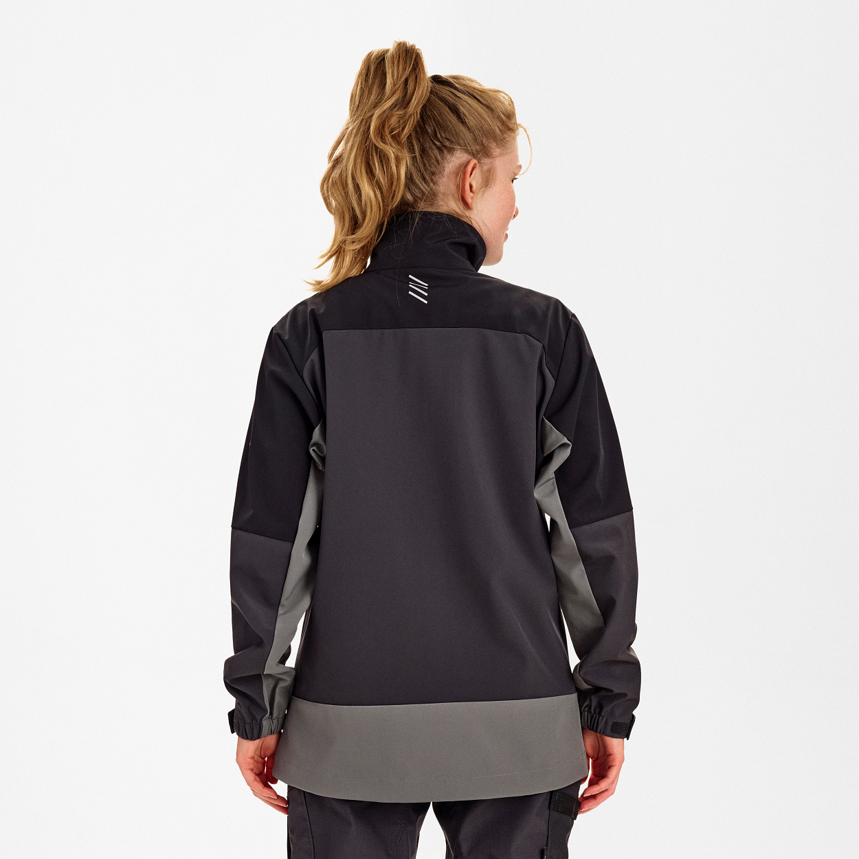 ENGEL Entire Damen Softshelljacke in Anthrazitgrau/Schwarz, Größe XS