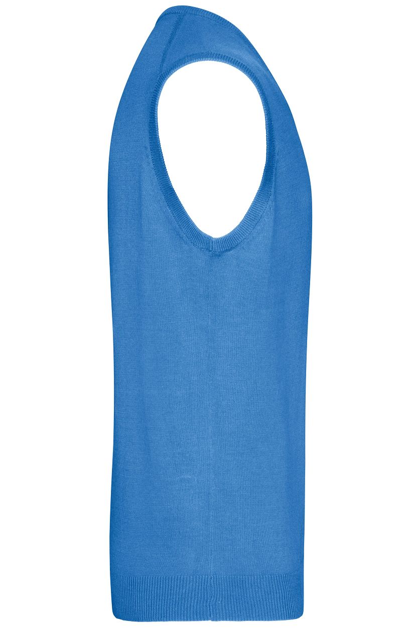 Men's V-Neck Pullunder "JN657" in Glacier-Blue, Größe 3XL - Daiber