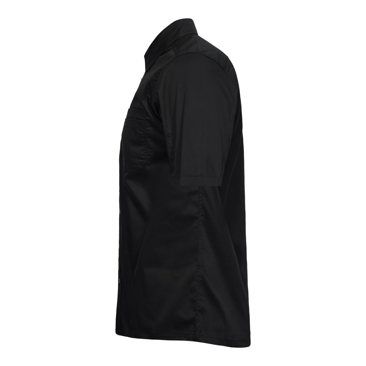 ENGEL Extend kurzärmliges Hemd mit Stretch in Schwarz, Größe XS