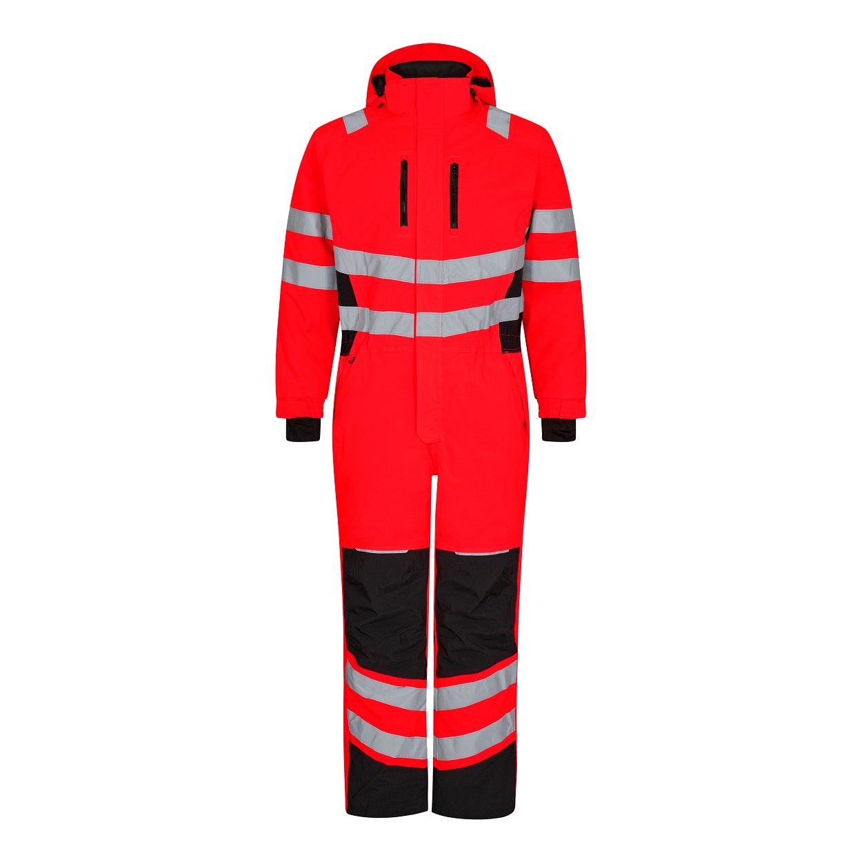 ENGEL Safety Winteroverall in Rot/Schwarz, Größe 2XL