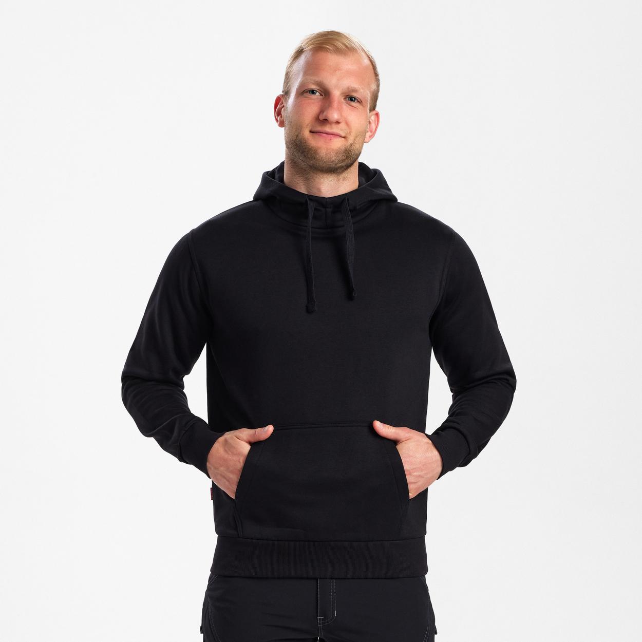 ENGEL Extend Hoodie in Schwarz, Größe XS