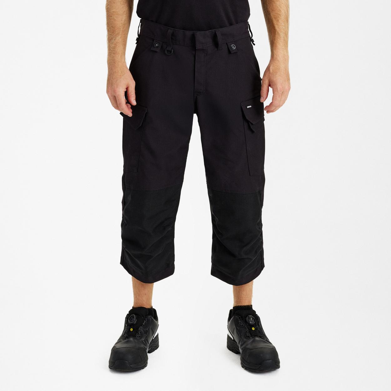 ENGEL Entire 3/4-Hose mit 2-Wege-Stretch in Schwarz, Größe 54