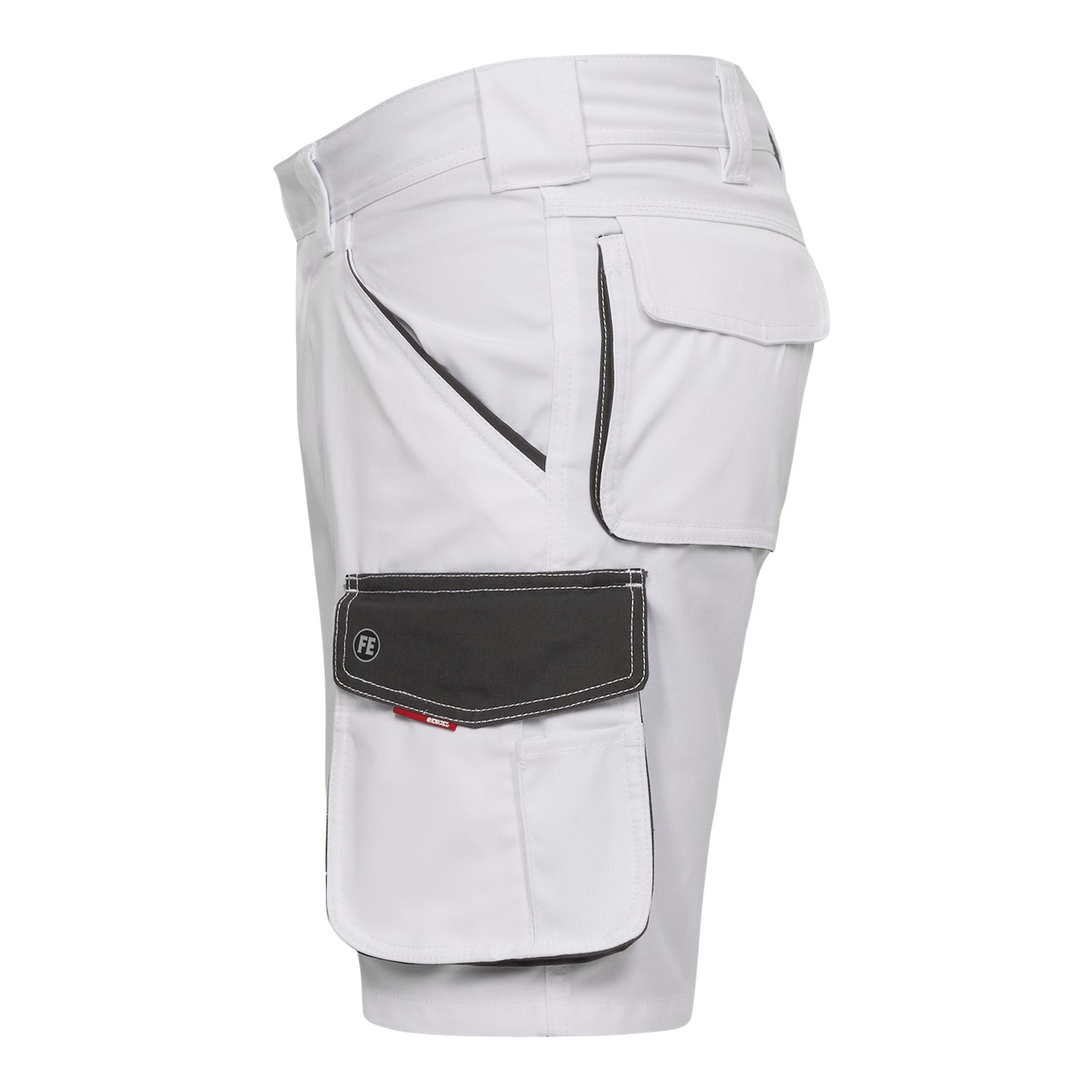 ENGEL Galaxy Arbeitsshorts in Weiss/Anthrazit Grau, Größe 54