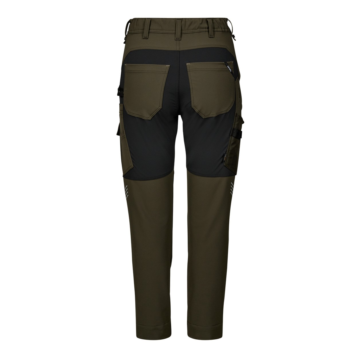 ENGEL Entire Damen Arbeitshose mit 4-Wege-Stretch in Forest Green/Schwarz, Größe 48