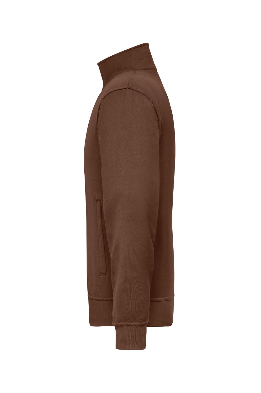Workwear Sweat Jacket "JN836" in Brown, Größe 6XL - Daiber