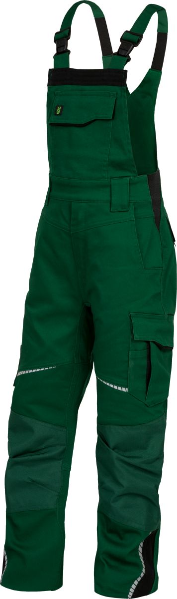 Kinder-Latzhose Flex Line Grün/Schwarz FLXKL, Gr. 158/ von Leibwächter