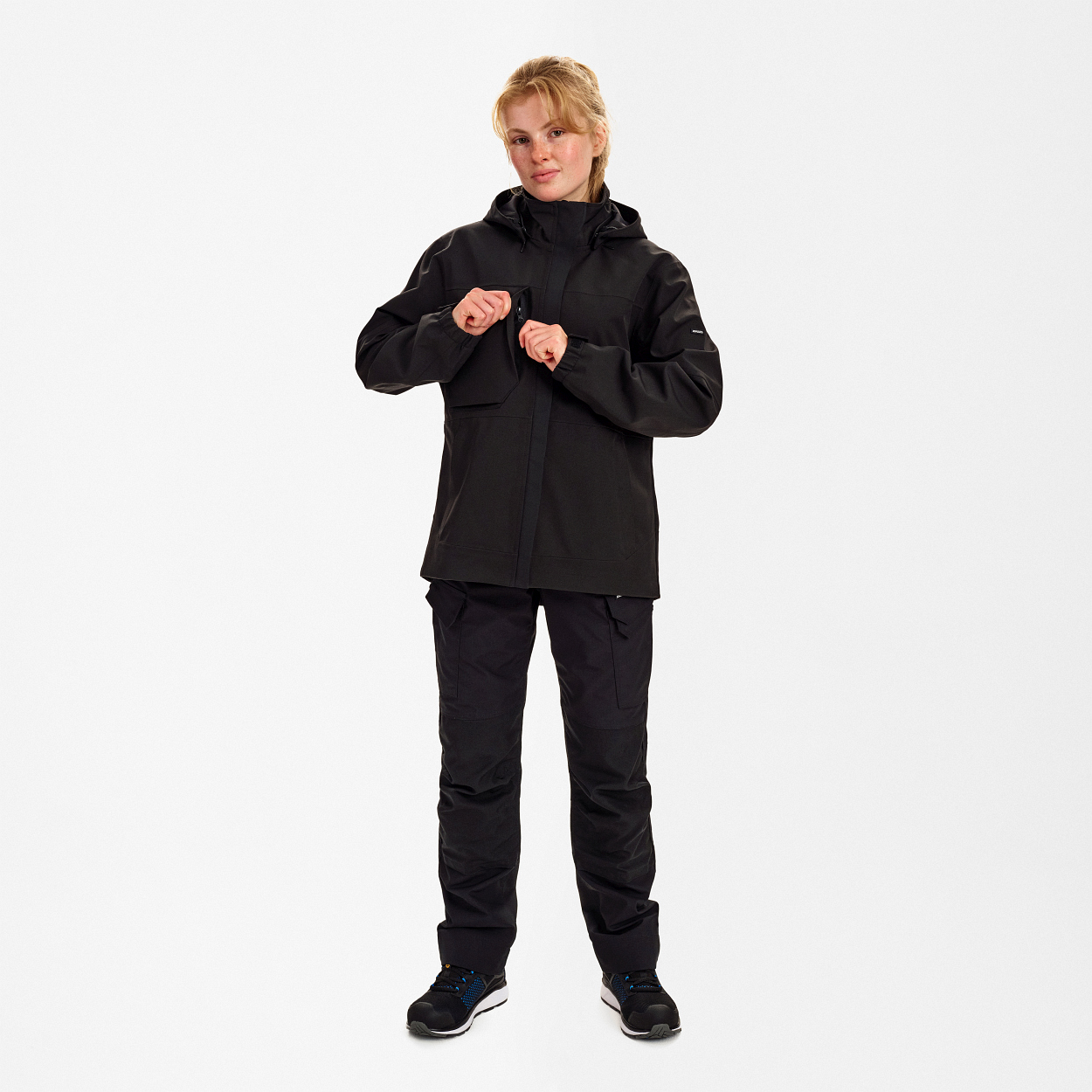Entire Damen Shelljacke in Schwarz, Größe XS