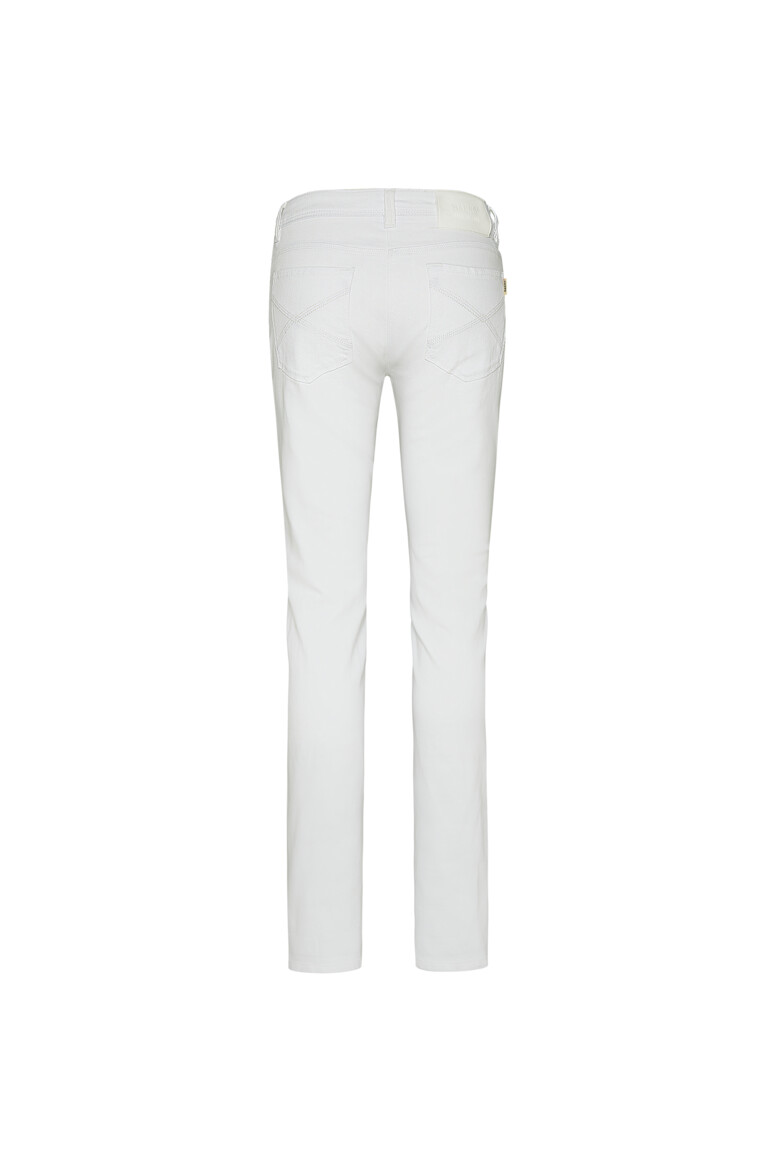 HAKRO 730 DAMEN 5-POCKET-JEANSHOSE X-STRETCH ECO in Weiß, Größe 3XL