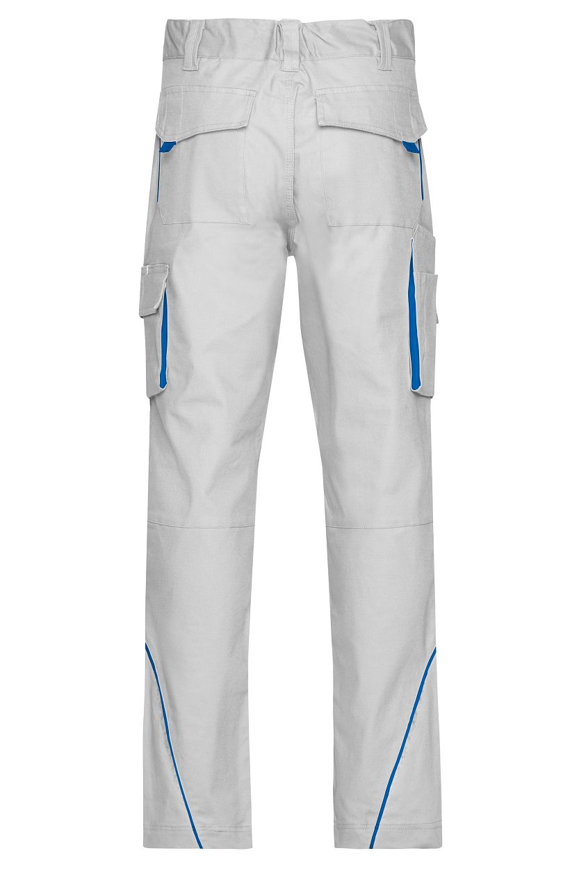 Workwear Pants - COLOR - "JN847" in White/Royal, Größe 62 - Daiber