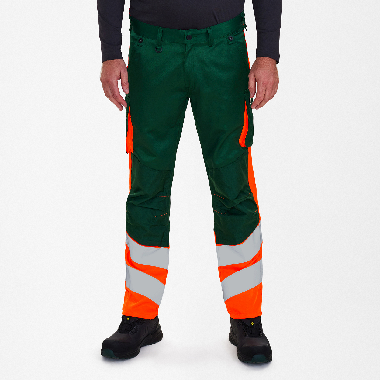 ENGEL Safety Light Hose in Grün/Orange, Größe 106