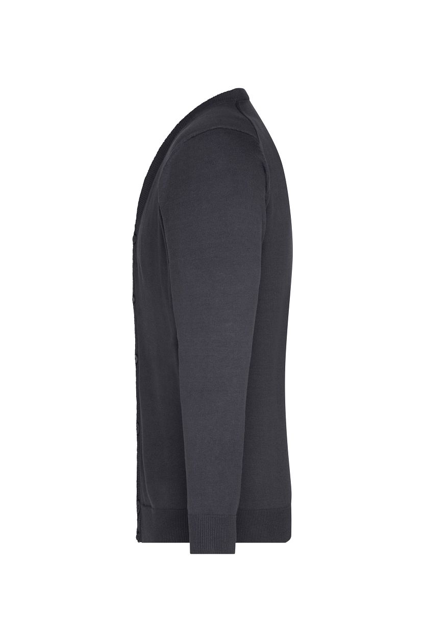 Men's V-Neck Cardigan "JN661" in Black, Größe 3XL - Daiber