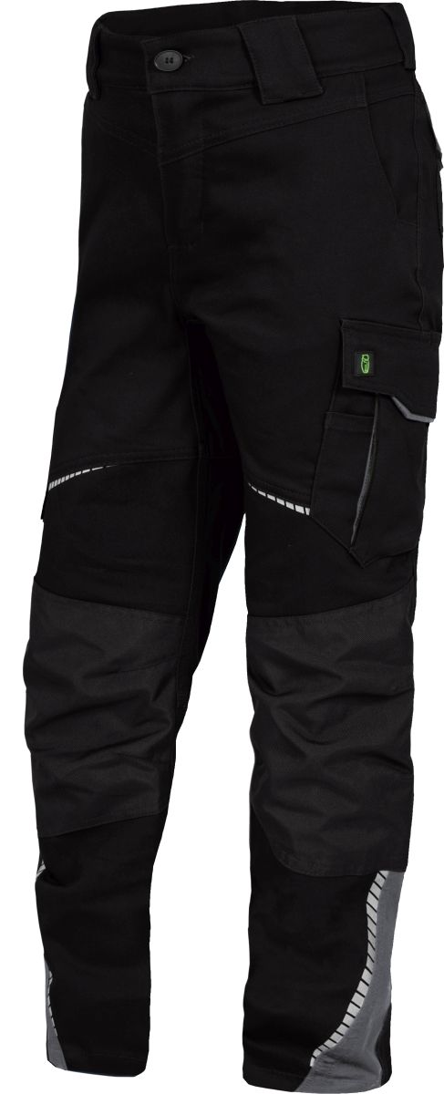 Kinder-Bundhose Flex Line Schwarz/Grau FLXKH, Gr. 158/164 von Leibwächter