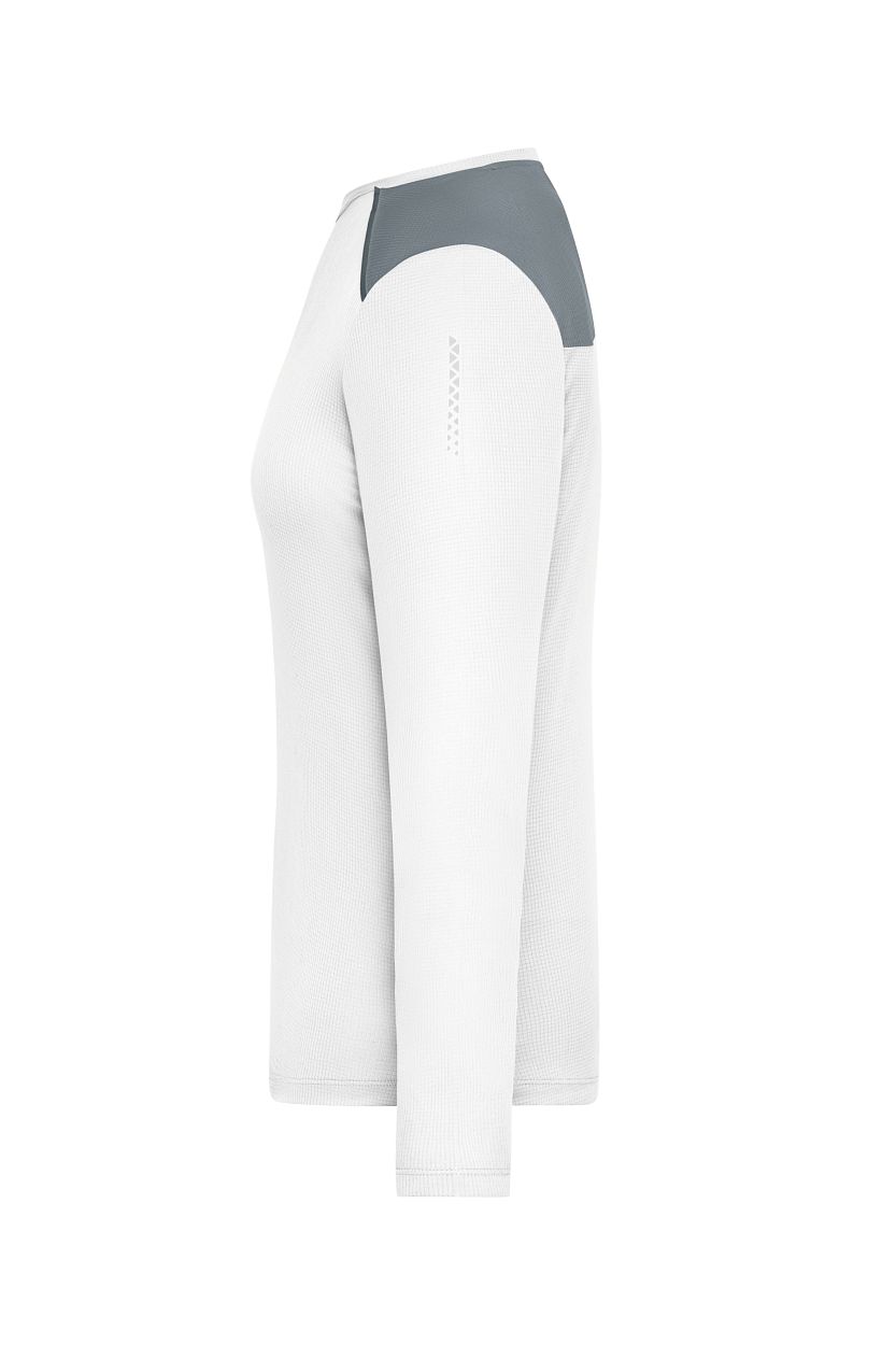 Ladies' Running Shirt Longsleeve GRS "JN1385" in White, Größe 2XL - Daiber