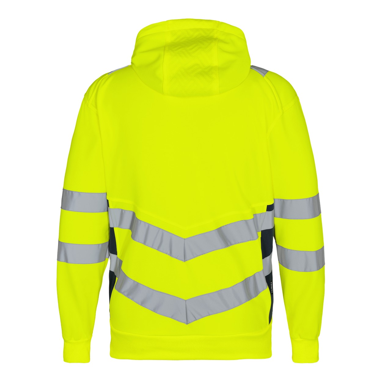 ENGEL Safety Sweatcardigan in Gelb/Blue Ink, Größe XS