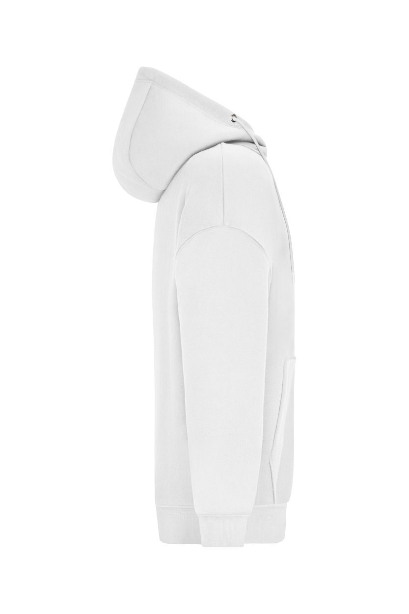 Oversized Hooded Jacket UNISEX OCS Blended & RCS "8043" in White, Größe 3XL - Daiber