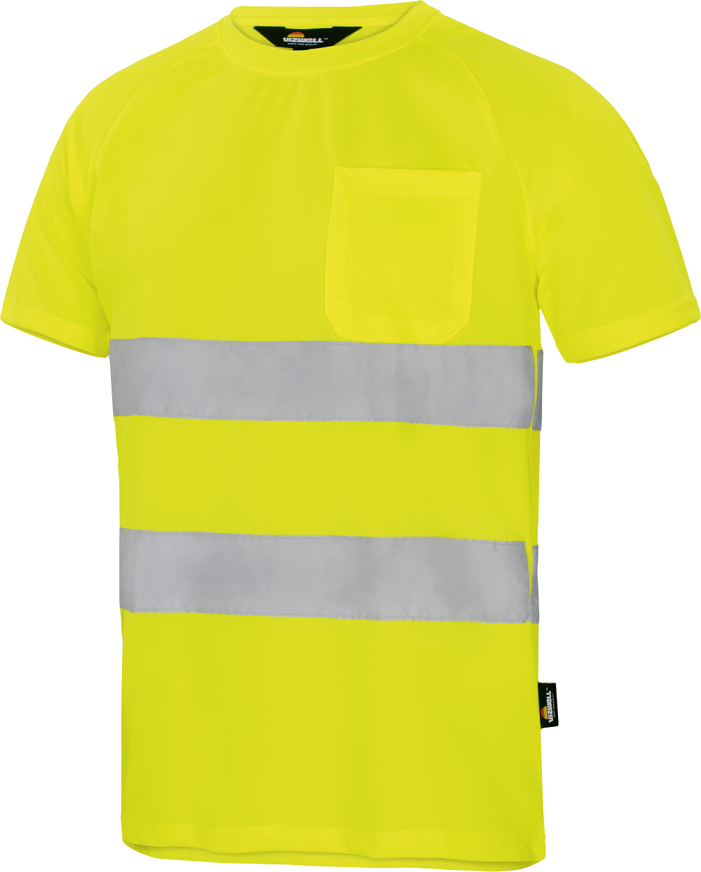 Warnschutz T-Shirt leuchtgelb in Gr. XXL von Vizwell