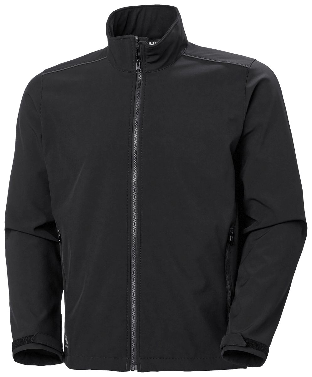 Softshell-Jacke Manchester in Black, Gr. M von Helly Hansen Workwear