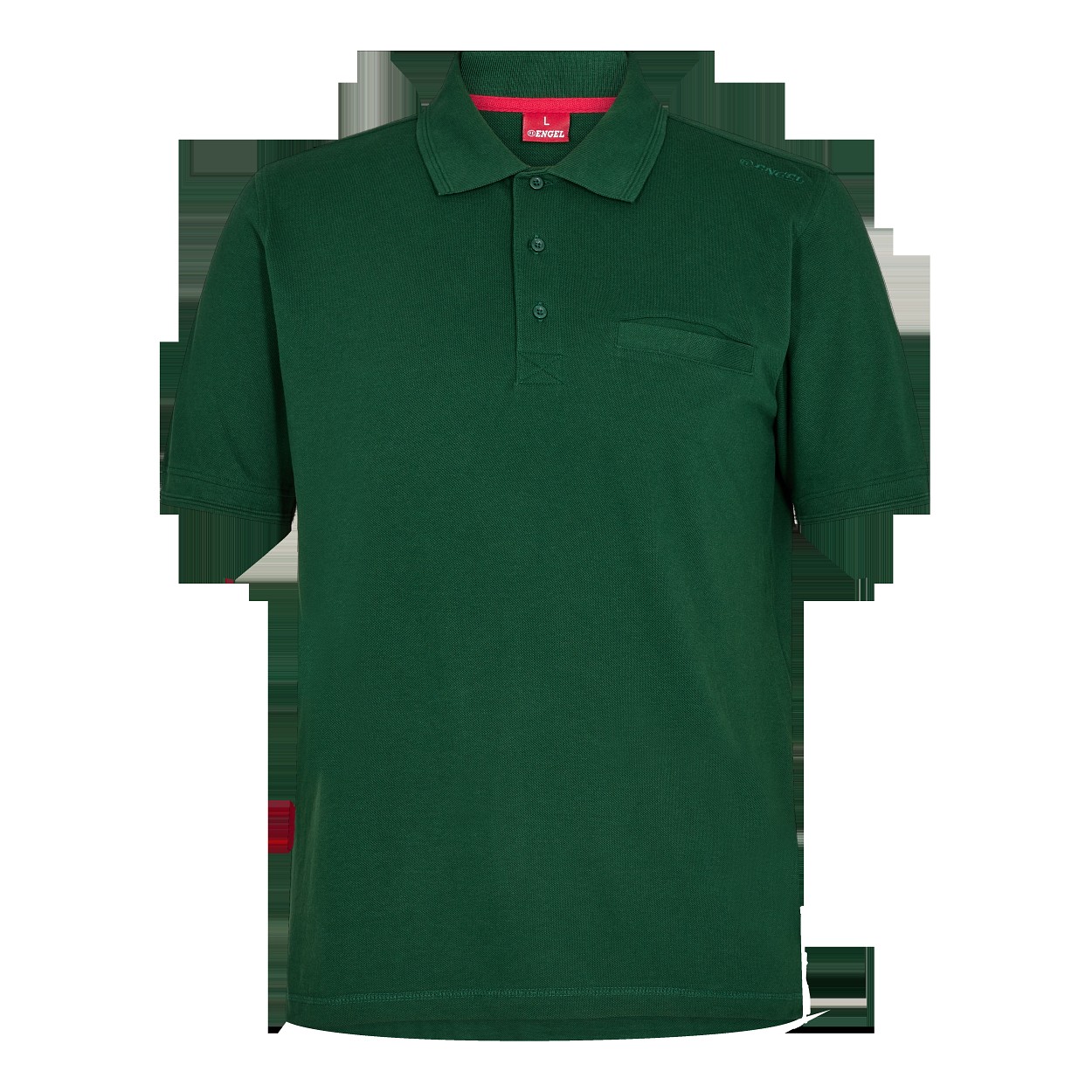 ENGEL Extend Poloshirt mit Brusttasche in Grün, Größe XS