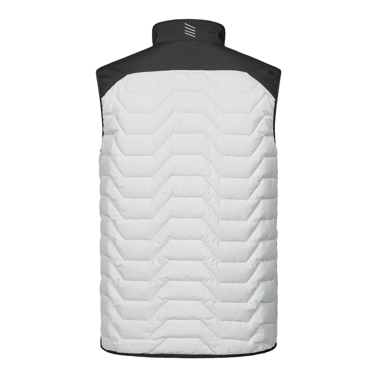 ENGEL Entire Steppweste in Bone White / Anthracite Grey, Größe XS