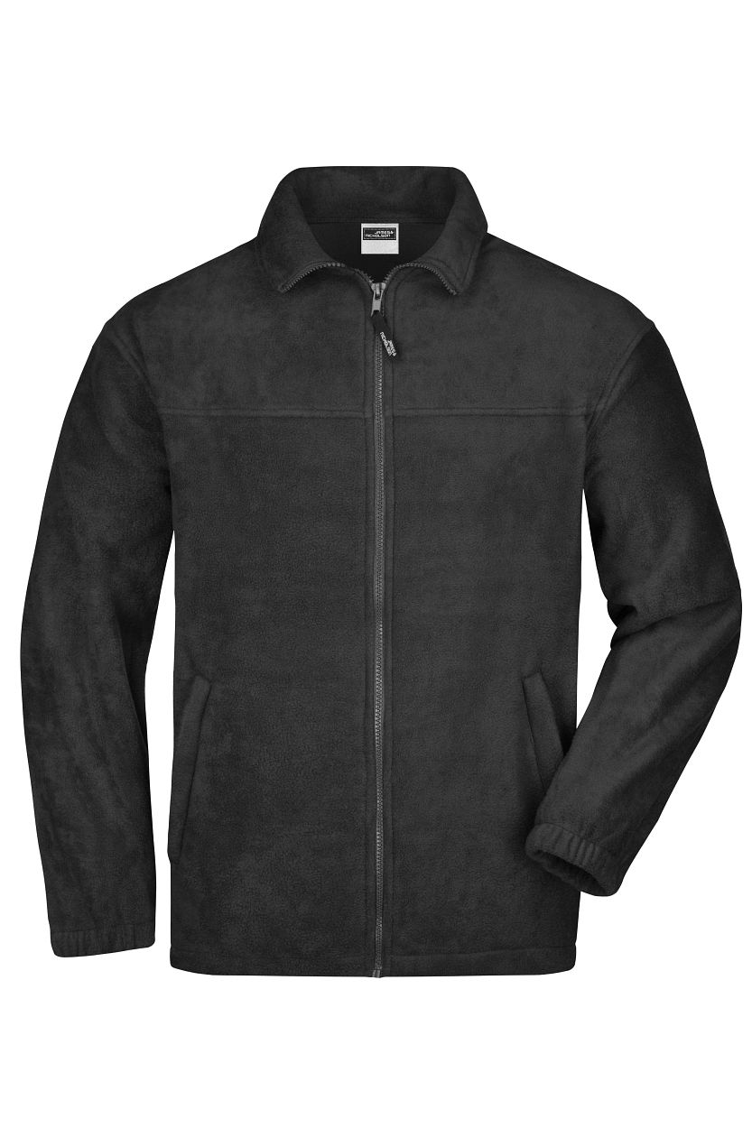 Full-Zip Fleece "JN044" in Black, Größe 4XL - Daiber