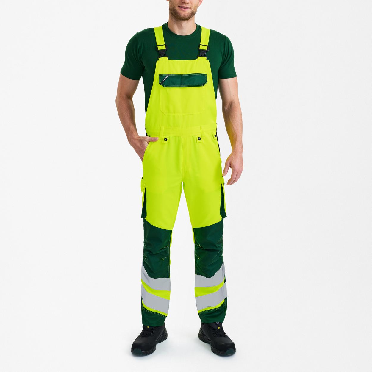 ENGEL Safety Light Latzhose in Gelb/Grün, Größe 106